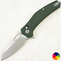 Нож QSP Emu, Stonewashed 14C28N, Micarta Green, QS164-B1